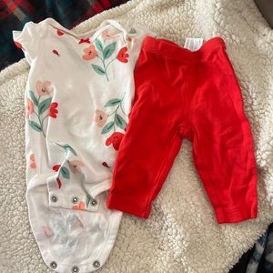 Matching carters baby set